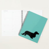 Dachshund Poil Long - Silhouette 1 (Devant avec enveloppe)