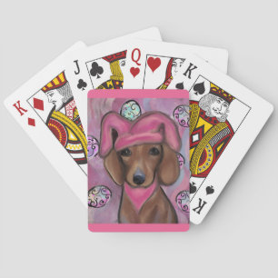Dachshund pokerkaarten