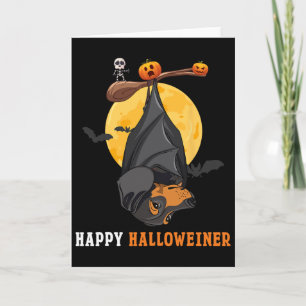 Dachshund Pompoen Halloween Voor Vrouwen En T Wors Kaart