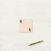 dachshund post-it notities met pindakaas post-it® notes (Op bureau)