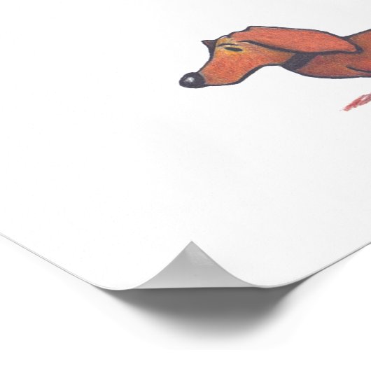 Dachshund Poster (Coin)