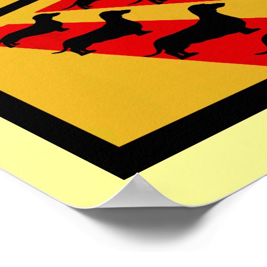 Dachshund Propaganda Print (Hoek)