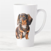Dachshund Puppy Dog Doxy Weiner Dog Puppy Latte Mok (Rechts)