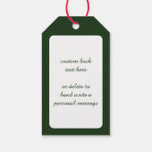 Dachshund Puppy Dog met Holly Cadeaulabel (Achterkant)