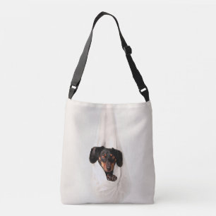 Dachshund Puppy in Hammock Cute Schattige Dog Crossbody Tas