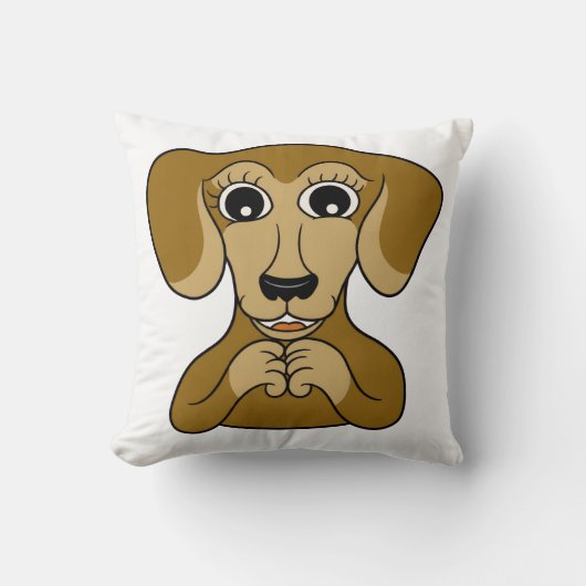 Dachshund Puppy Kussen (Voorkant)