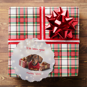 Dachshund Puppy Ornament Kaart