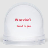 Dachshund Puppy Personalized Snow Globe (Arrière)