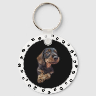 Dachshund Puppy Photo Sleutelhanger