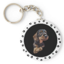 Dachshund Puppy Photo Sleutelhanger