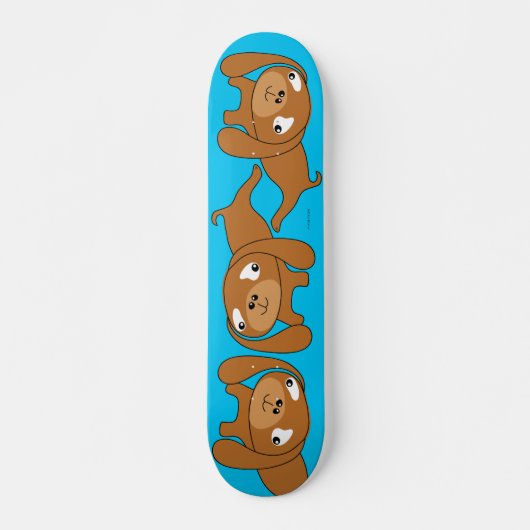 Dachshund Puppy Skateboard (Devant)