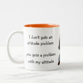 Dachshund Puppy Slechte houding Tweekleurige Koffiemok (Links)