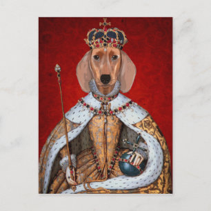 Dachshund Queen Briefkaart