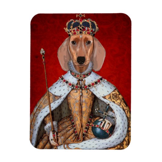 Dachshund Queen Magneet (Verticaal)