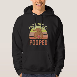Dachshund raad waar ik Wiener Dog Funny doe Hoodie