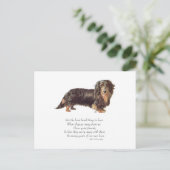 Dachshund Rainbow Bridge Briefkaart (Staand voorkant)