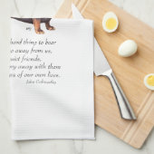 Dachshund Rainbow Bridge Theedoek (Quarter Fold)