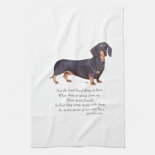 Dachshund Rainbow Bridge Theedoek
