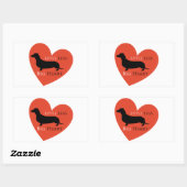 Dachshund Rechthoekige Sticker (Vel)