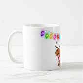Dachshund Reindeer Mug personnalisé (Gauche)