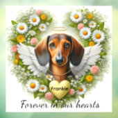 Dachshund Remembrance  Raamsticker (Vel 3)