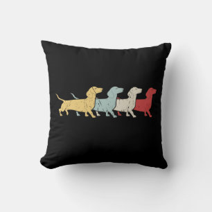 Dachshund Retro Vintage Kussen