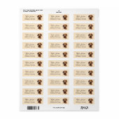Dachshund Return Address Label (Full Sheet)