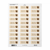 Dachshund Return Address Label (Full Sheet)