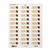 Dachshund Return Address Label (Full Sheet)