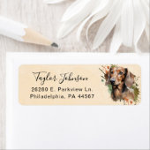 Dachshund Return Address Label (Insitu)