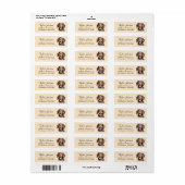 Dachshund Return Address Label (Full Sheet)