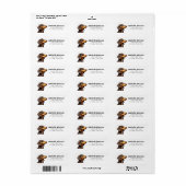 Dachshund Return Address Labels (Full Sheet)