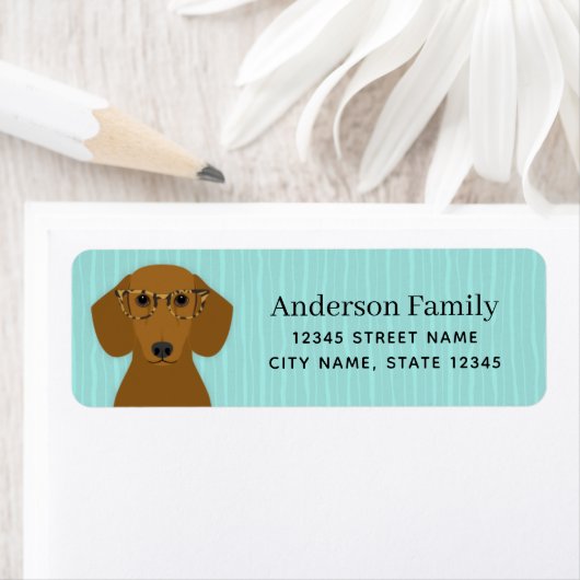 Dachshund Return Address Labels (Insitu)