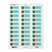 Dachshund Return Address Labels (Full Sheet)