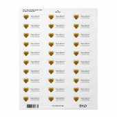 Dachshund Return Address Labels (Full Sheet)