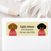 Dachshund Return Address Labels (Insitu)