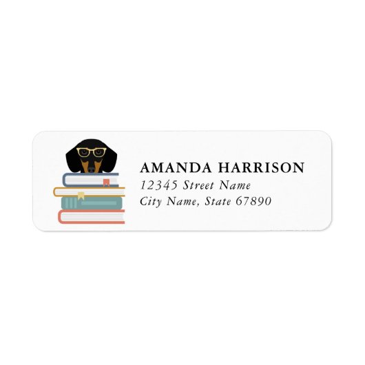 Dachshund Return Address Labels (Voorkant)