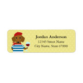 Dachshund Return Address Labels (Voorkant)