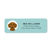Dachshund Return Address Labels (Voorkant)