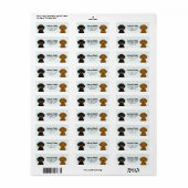 Dachshund Return Address Labels (Full Sheet)