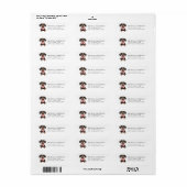 Dachshund Return Address Labels (Full Sheet)