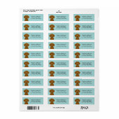 Dachshund Return Address Labels (Full Sheet)