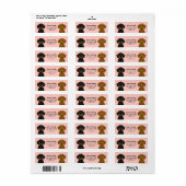 Dachshund Return Address Labels (Full Sheet)