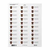 Dachshund Return Address Labels (Full Sheet)