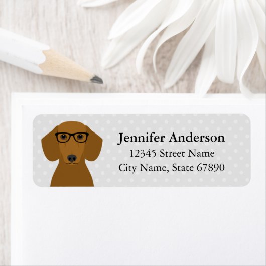 Dachshund Return Address Labels (Insitu)