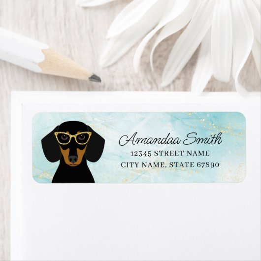 Dachshund Return Address Labels (Insitu)