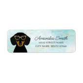Dachshund Return Address Labels (Voorkant)