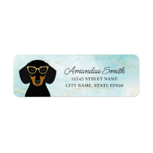 Dachshund Return Address Labels