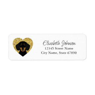 Dachshund Return Address Labels