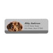 Dachshund Return Address Labels (Voorkant)